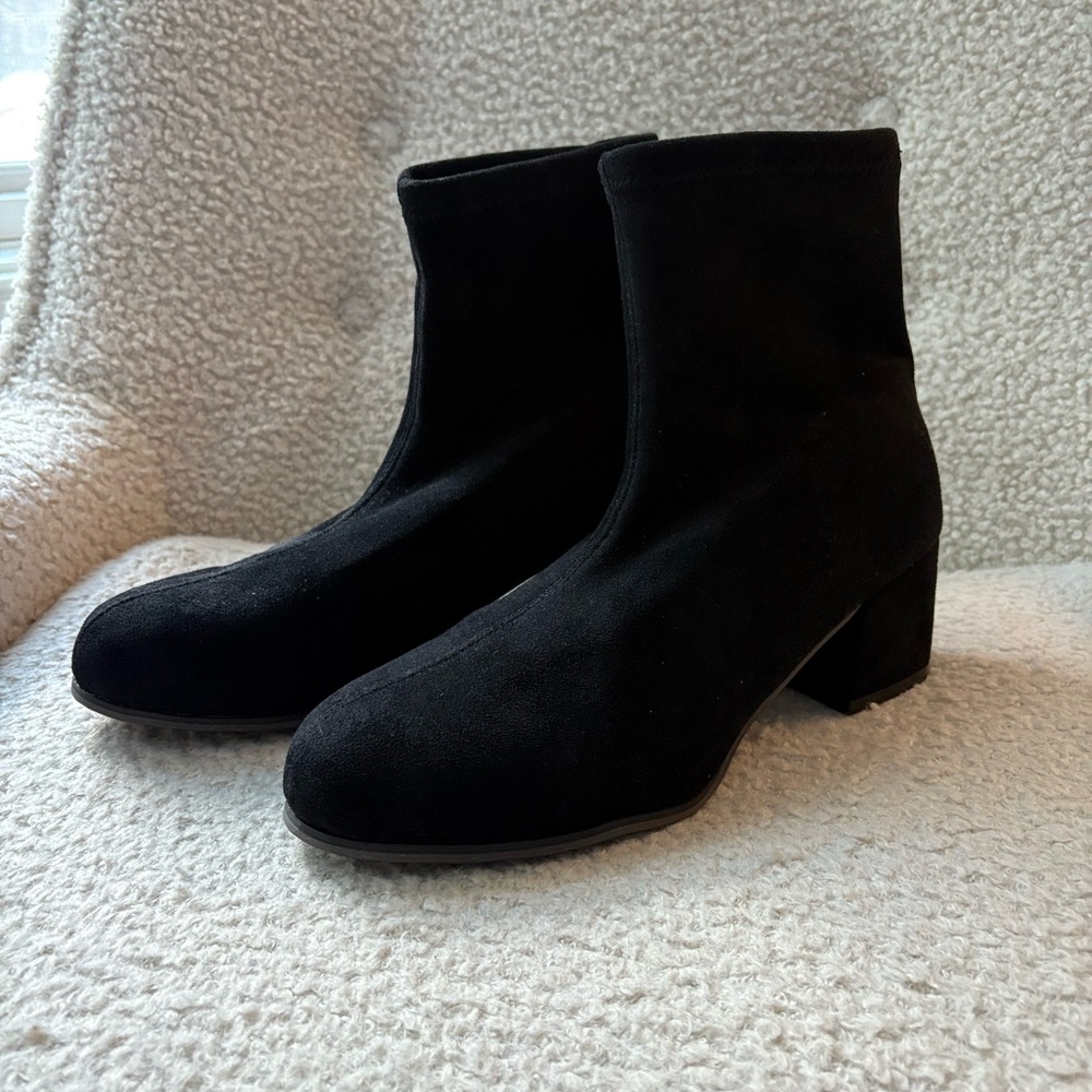 SHEIN Classic Black Ankle Booties